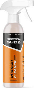 Car Interior Cleaner Spray - pH-Neutral, Natural Detailer, Dashboard, Leather Seat Cleaner, Tesla Vegan Leather, Plastic & Vinyl, Screen-Safe Matte Non-Greasy Finish - 16 oz - Citrus Scent