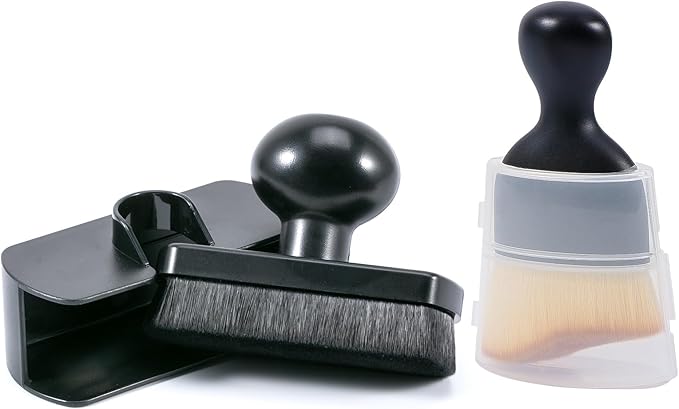 UNIMEIX Tire Shine Applicator Brush Kit Large Vegan Tire Shine Brush with Storage Stand for Vehicles Tire Shine Polish Wax and Car Interior Cleaning