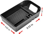 EDBETOS Center Console Organizer Tray Compatible with Toyota RAV4 2019 2020 2021 2022 2023 2024 2025 and 2021-2025 RAV4 Prime Accessories Armrest Secondary Storage Box (Black Trim)