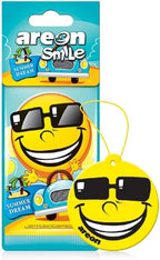 AREON Smile Air freshener Hanging Assorted Scents, Best Odor Eliminator, Odd Gifts, Paper Hanging Ornaments, Long Lasting Scent for Car or Home -24 Pack