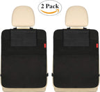 Kaiphy Car Backseat Organizer Premium Quality Car Kick Mats with 10" Tablet Holder - Extra Large Pocket- Sturdy Top 2Pack