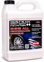 P&S Professional Detail Products Shine All Performance Dressing – High Gloss Tire & Trim Dressing – Water-Based, Interior/Exterior Use on Rubber, Vinyl & Leather – Pro Detail Finish - 1 Gallon