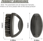 Soft Horsehair Bristle Leather Cleaning Brush for Car Interior, Comfortable Grip Car Wash Brush to Clean Upholstery Furniture Boots, Felt Hat Scrub Brushes Auto Detailing Cleaner Tool (1PC)