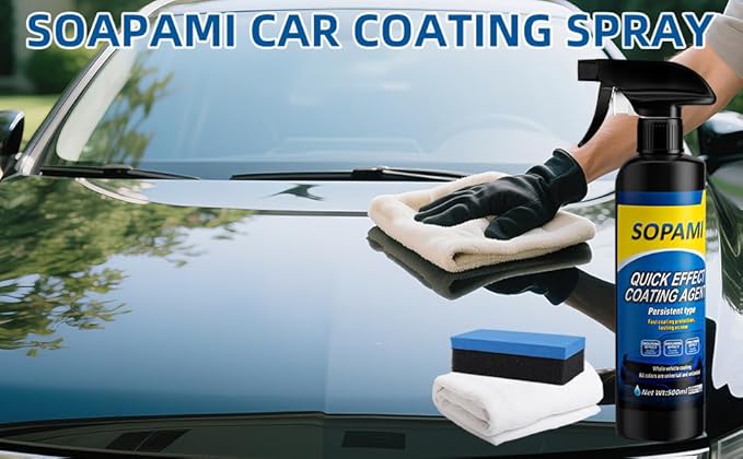 Sopami Ceramic Paint Sealant, Ceramic Coating Maximum Gloss & Shine ceramic wax, car coating spray Extremely Hydrophobic Ceramic Spray Coating for Cars, RVs, Motorcycles, Boats, and ATVs