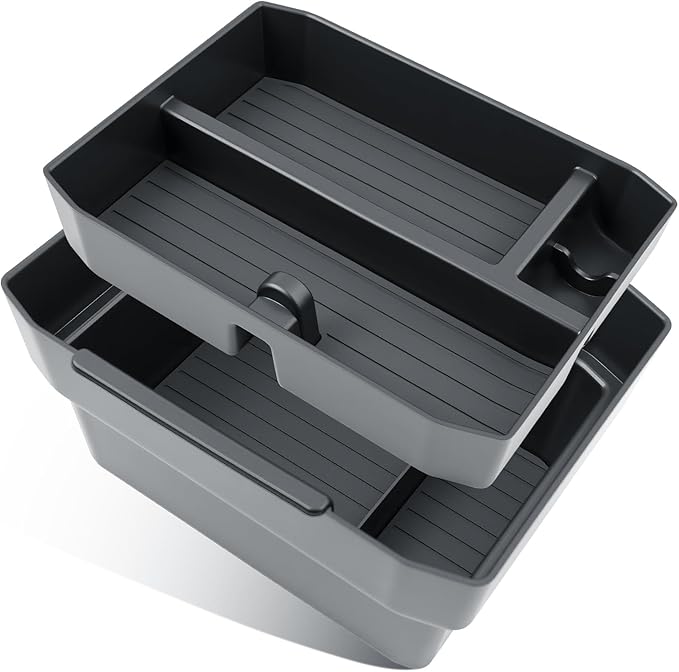 BIBIBO 2Packs for 2026 Subaru Outback Center Console Organizer 2026 Subaru Outback(Premium,Limited,Touring,Wilderness,Limited XT,Touring XT) Console Tray 2026 Outback Console Insert Tray-Double Layers