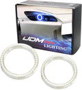 iJDMTOY 72-75mm Size Ultra Blue LED Halo Ring Lighting Kit for Automotive Accent/Ambient or Retrofit Decoration