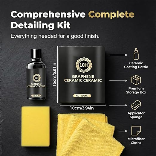 Cristal Serum – Advanced Graphene Ceramic Coating for Cars, 2026 New Quick Effect Car Coating Spray for Shine & Protection, 10H Graphene Coating for Auto Car Detailing (3)