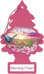 LITTLE TREES Car Air Freshener | Hanging Paper Tree for Home or Car | Morning Fresh | Pack of 3