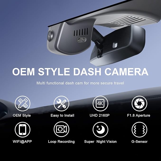 Mangoal 4K Dash Cam Custom fit for Mazda CX-50 2025 2026(Model B), UHD 2160P Video, Free App & WiFi, 64GB Card