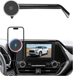 Phone Mount for Toyota Highlander (2020-2024 2025, 8 Inch), Mag Safe Car Mount Charger, Magnetic Phone Holder, 15W Wireless Charging, 360° & Hands Free, 2021 2022 2023 Highlander Interior Accessories