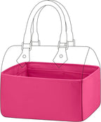 DGAZ Silk Purse Organizer Insert Fits LV Speedy 16/20/25/30/35/40/45 bags，Silky Smooth Bag Organizer，Luxury Handbag & Tote Shaper(Rose pourpre,SP45)
