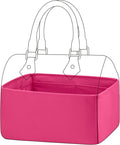 DGAZ Silk Purse Organizer Insert Fits LV Speedy 16/20/25/30/35/40/45 bags，Silky Smooth Bag Organizer，Luxury Handbag & Tote Shaper(Rose pourpre,SP35)