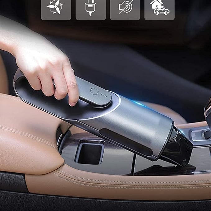 Car Vacuum Cleaner, Cordless Handheld Vacuum Cleaner, 4000PA Strong Suction, for Car, House Office Auto Accessories Kit for Car Interior Detailing