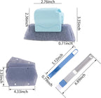 Magic Window Track Cleaning Tools Set, Window Sill Track Cleaner Tools, Clean Scraper, 3Pcs Cleaning Brush and 6Pcs Replacement Cloth, 2Pcs Clean Brush