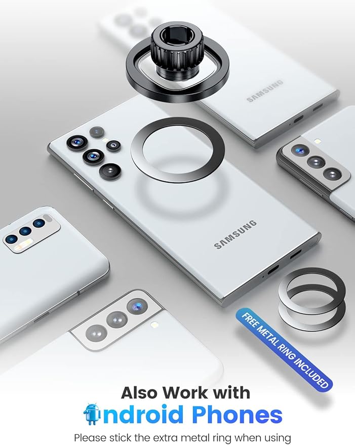 eSamcore Magsafe Magnet Head for Car Mount, Universal for Magsafe Car Mount 18 PCS Magnets Replacement, Fit for 17mm Ball Joint Magnetic Phone Holder for Car Dashboard/Windshield/Air Vent