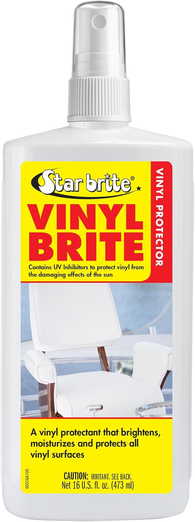STAR BRITE Vinyl Brite Marine Grade Protectant Spray - Brighten, Moisturize & Protect Vinyl, Rubber, Fiberglass, Plastic & More