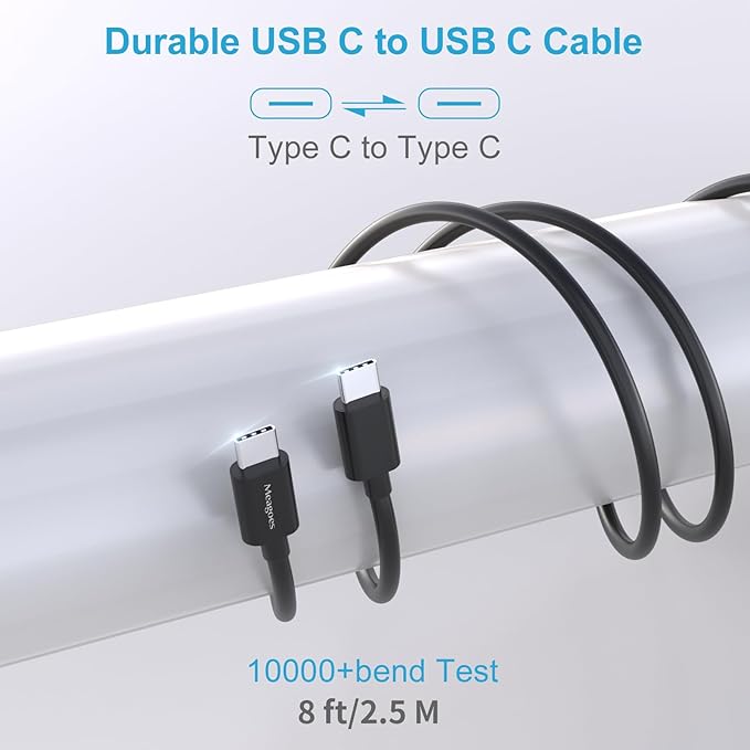 67.5W Car Charger USB C Super Fast Charging, 45W USBC & QC3.0 Port Plug for iPhone 17 Pro Max/Air/16/15/iPad, Samsung S26/S25 Android Cell Phone, Dual 12V Cigarette Lighter Adapter + 8 ft Type C Cable