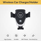 Wireless Car Charger Mount – Auto-Grip Phone Holder with Fast Charging – Dashboard & Air Vent Compatible – Qi-Enabled Charging for Smartphones