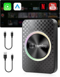 2026 CarPlay Wireless Adapter, Android Auto AI Box, Turn Car Screen into TV (Stream Netflix/YouTube), Plug & Play Magic Video Dongle, Support TF Card, Bluetooth 5.1 + WiFi Connectivity