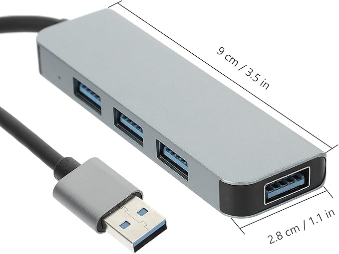 Holibanna USB Port Hub USB Expander for Laptop Computer with Heat Dissipation Lightweight Multi-Device Connection Keyboard Mouse