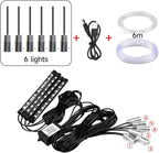Car LED Interior Lights Strip APP Control, Car Neon Lights Kit with 236 inches Fiber Optic, Music Mode Sound Active Cars Atmosphere Ambient Lighting Kit