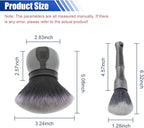 2PCS Car Detailing Brushes, Ultra Soft Bristles Dusting Brushes with Storage Rack, Curveball XL Synthetic Brushes, Covers Large Area Cleaning Tool for Inside or Outside Vehicles (Grey)