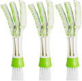 SENHAI Mini Duster for Car Air Vent, Set of 3 Automotive Air Conditioner Cleaner and Brush, Dust Collector Cleaning Cloth Tool for Keyboard Window Leaves Blinds Shutter