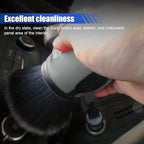 2PCS Car Detailing Brushes, Ultra Soft Bristles Dusting Brushes with Storage Rack, Curveball XL Synthetic Brushes, Covers Large Area Cleaning Tool for Inside or Outside Vehicles (Grey)