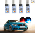 NJSBYL LED Interior Ambient Circuit Board for B-MW M4 X1 3 4 5 Series Sedan Convertible Coupe F10 F30 F31 F32 F33 F34 F36 F48 F82 F83 4PCS Blue-Red Atmosphere Lighting
