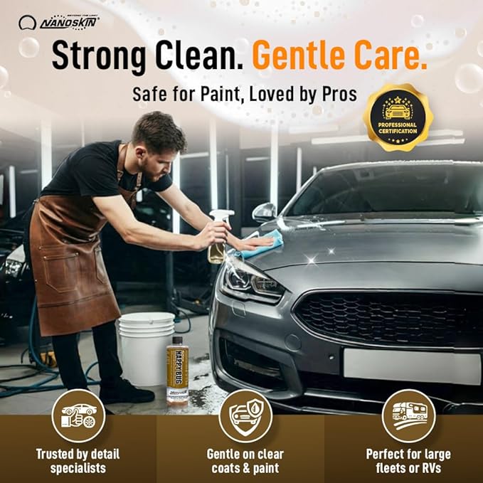 Nanoskin Bug Remover 16 oz – Exterior Cleaner & Degreaser for Bug Residue, Grime, Plastic, Metal, Chrome, Windows & Mirrors – Safe for Car Paint, Wax, Clear Coat, Trucks, Motorcycles & RVs