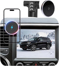 Phone Mount for Jeep Grand Cherokee (2014-2017 2018), Magnetic Phone Holder, Magsafe Car Mount Charger, Dashboard Phone Holder, 15W Wireless Fast Charging for iPhone, Samsung & Google, Car Accessories
