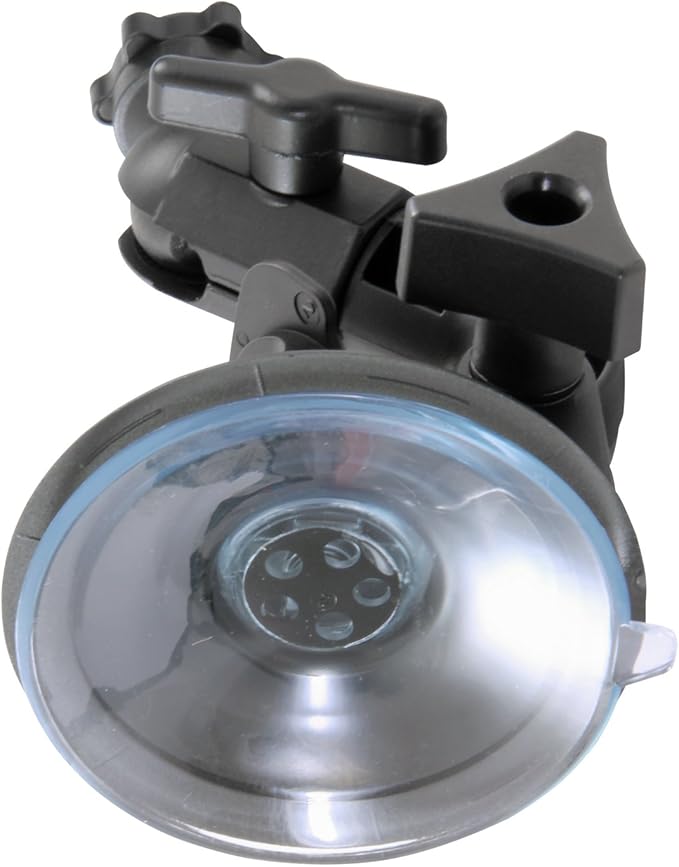 Delkin Devices Fat Gecko Mini Suction Camera Mount - Powerful Suction Cup Camera Mount for Car, Motorcycle, Desk, Window | Secure and Adjustable Action Camera Holder for Video Recording
