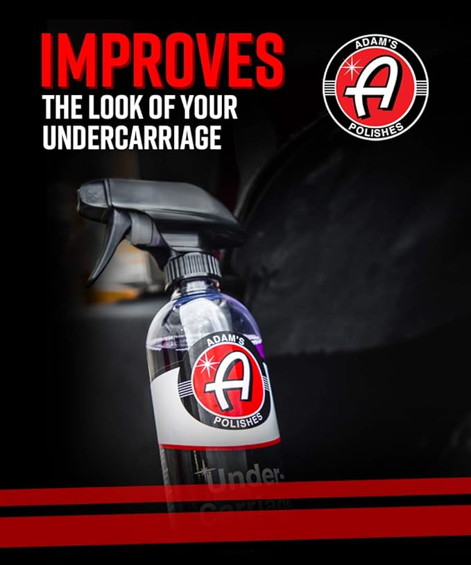 Adam's Polishes SiO2 Infused Invisible Undercarriage Spray, Black Satin, 16 oz