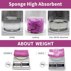 Microfiber Cloth 6Pack Cleaning Rags Absorbant Lint Free Cloth for House, Kitchen, Car, Glass, Stainless Steel, Window, Boat Cleaner-12''x 12''-Purple