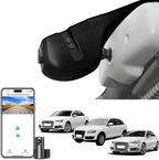 Mangoal Front 4K & Rear 1080p Dash Cam Custom fit for Audi (Model B Black) A4 A6 Allroad A3 A5 A6 Q5 A8 S8 A7 S5 Q3 S3 S7, Integrated OEM Look, WiFi and Free App, GPS, 128GB Card