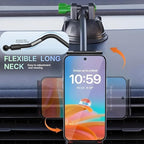 Wireless Car Charger Mount, Auto-Clamping Phone Holder with Fast Charging – Wireless Cell Phone Charging Car Mount for iPhone & Android (Gooseneck Mount)
