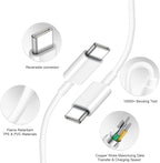 iPhone 17 16 15 Charger Fast Charging 2+2Pack 20W USB C Wall Charger with 10FT Fast Charging Cable Compatible with iPhone 17/17 Air/17 Pro/17 Pro Max/iPhone 16/15 Series, iPad Pro/AirPods