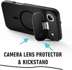 Spy-Fy iPhone 17 Air Privacy Case | Front and Rear Camera Covers | MagSafe iPhone Case with Lens Protection | Camera Blocker for Privacy and Safety | Slim Shockproof Phone Cover 6,6-inch Black