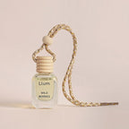 Llum Wild Berries Hanging Car Air Freshener – Luxury Automotive Perfume Diffuser 10ml (0.34 fl oz), Long-Lasting Fragrance, Alcohol-Free Non-Toxic Car Scent, Glass Bottle With Wood Cap