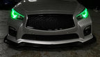 iJDMTOY RGBW Multicolor LED Circuit Board Front Lamp Ambient Accent Lighting Kit Compatible with Infiniti 2014-2021 Q50, Control by Smartphone
