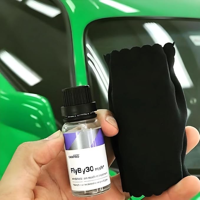 CARPRO FlyBy30 Glass Sealant: Professional Windshield, Window & Glass Coating - Rain Shower Water Repellent & Car Glass Treatment - 20mL