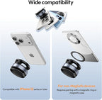 ULANZI Vacuum Suction Cup Phone Mount, 360° Rotatable Magnetic Phone Holder with Adhesive Pad, ≥14N Magnet for Car Kitchen Gym, Car Truck Accessories for iPhone 17 16 Vehicle Mounts