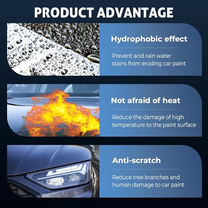 Car Coating Spray for Shine & Protection, 2026 Upgrade Advanced Car Quick-acting Coating Agent Spray, Quick Effect Coating Agent for Car, Waterless Wash Oil Film Emulsion Glass Cleaner (3 Pcs)