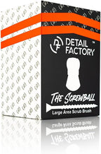Detail Factory - Screwball Brush - Easy-to-Hold Non-Slip Rubber Grip - Safe for Paint and Interior Surfaces, Detail Around Grilles, Emblems, Trim, and More - Red