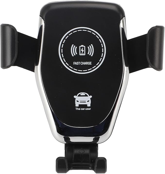 Wireless Car Charger, 15W Fast Charging Automatic Phone Holder with 360 Degree Rotation for Vent Mount, Secure Access and Easy Use in Car