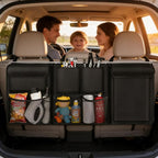 Car Trunk Organizer, Detachable Car Backseat Hanging Organizer with 7 Large Storage Pockets, Collapsible Back Seat Organizer Car Interior Accessories for SUV, Van, Jeep