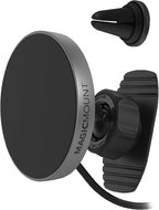 Scosche MPQMRDV MagicMount Charge Pro Qi2 MagSafe Car Mount Charger, 15W Fast Magnetic Wireless Charging Phone Holder for Dashboard/Vent Compatible with iPhone 16/15/14/13/12 Pro Max Plus, Samsung S25