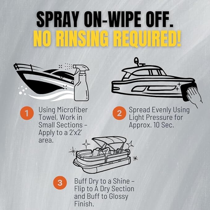 DUCKY PRODUCTS Water Spot Plus: Spray with Wax for Boat, Car, Motorcycle & RV Exterior Detailing, 32 oz