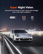 Vantrue E360, E2 2.7K Adjustable Rear Camera with 20ft Cable, WDR, Super Night Vision, Fit for Most Cars SUV, Pickup, Truck, Jeeps Minivan and Sedans