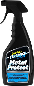 STAR BRITE Ceramics Metal Protect - SiO2 Polymer Protection - Durable Barrier Against Corrosion, Pitting, Salt Damage for Pontoons, Trailers, Towers 22 oz Spray (203322)